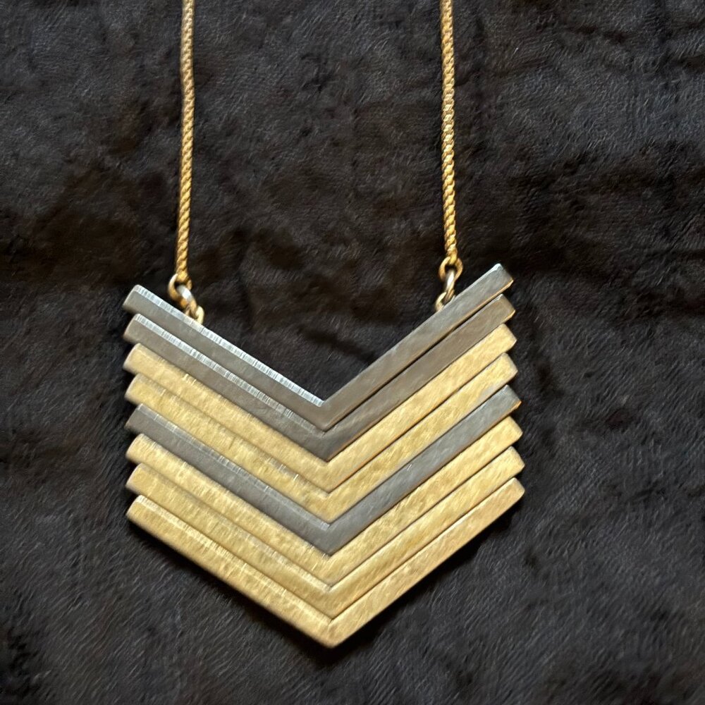 Madewell Mixed-Metal Geometric Pendant